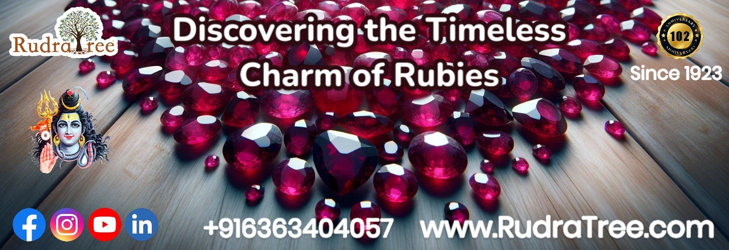 Rudratree Gemstones & Rudraksha -Discovering the Timeless Charm of Rubies: A Journey from Ancient Glory to Modern Elegance  