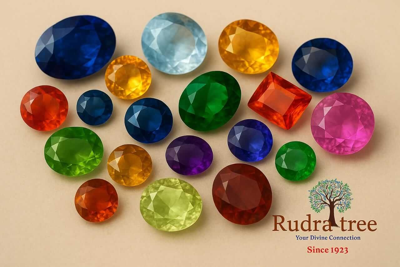 rudraksha & gemstone