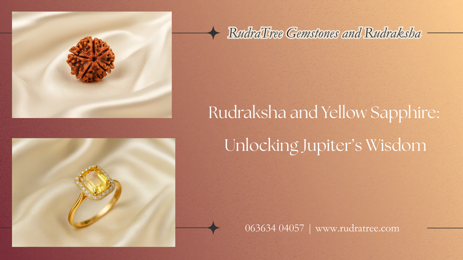 rudraksha & yellow sapphire